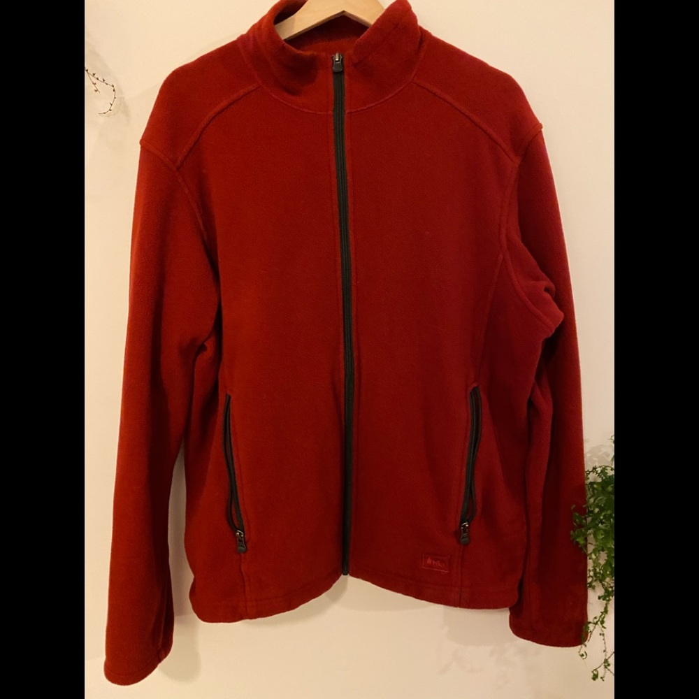 REI Full-Zip Red Camping Fleece